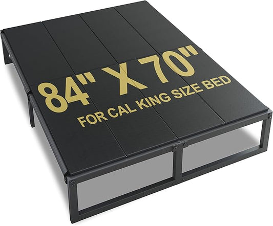 Lutown-Teen Bunkie Board California King Under Mattress High-Density Polymer Cal King Bunkie Board Anti-Sag, Breathable, Moisture Resistant, Noise Minimizing
