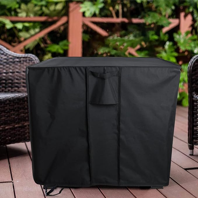 Rectangular Fire Pit Cover for Best Choice Products 42 Inch Gas Fire Pit Table,Outdoor Waterproof Propane Firepit Table Cover - 42 X 20 X 25 Inch