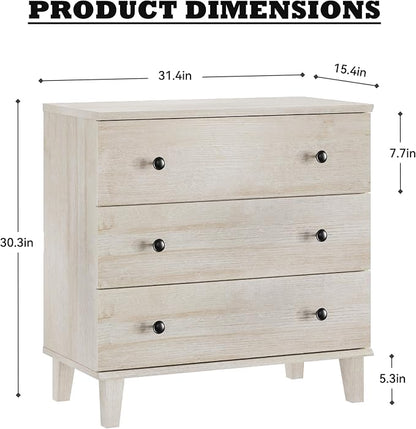 Rustic Drawer Dresser with 6 Drawers Storage Dressers Organizer for Bedroom, Living Roomm,Light Oak