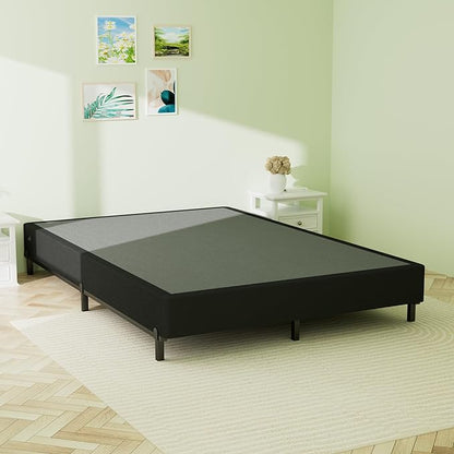 California King Box Spring, 5 inch Box Spring for Cal King Bed, Heavy Duty Metal Bed Frame with Fabric Cover, 3000lbs Max Weight Capacity Bed Base Mattress Foundation, Easy Assembly, Noise Free, Black