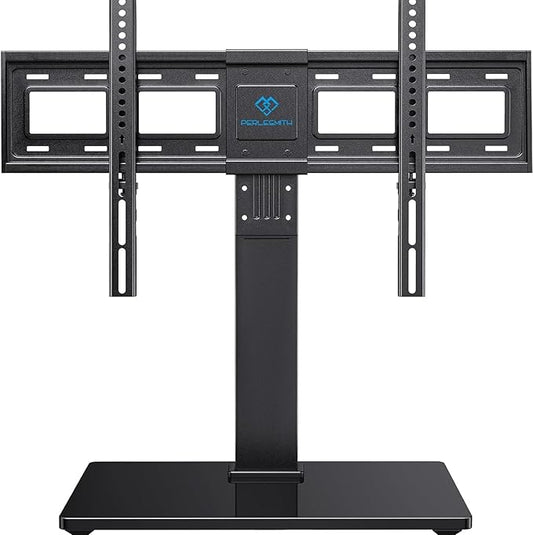 PERLESMITH Universal Swivel TV Stand Legs for 37-75 inch TVs, Height Adjustable Tabletop Mount Holds up to 99lbs, Television Table TV Stands for Livingroom & Bedroom, Universal VESA 600x400mm, PSTVS13