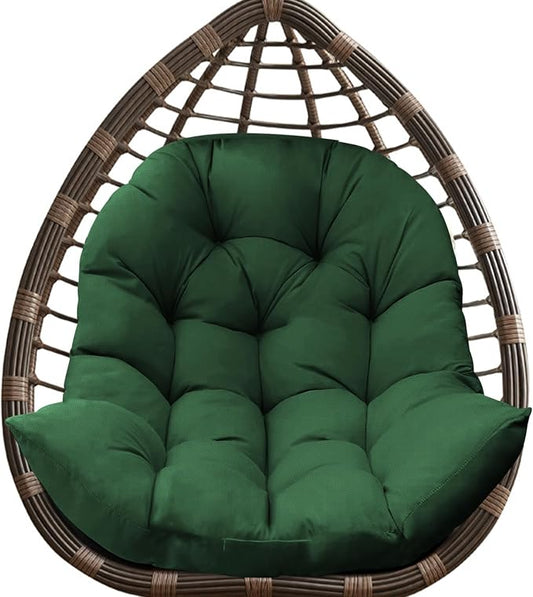 DANGHOOGY Egg Chair Cushion, Waterproof Outdoor Egg Replacement Cushions, Patio Chair Cushions for Outdoor Funiture, Thickened Hanging Chair Cushion, 35x47x7 Inches (Green)