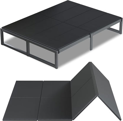 Lutown-Teen Bunkie Board California King Under Mattress High-Density Polymer Cal King Bunkie Board Anti-Sag, Breathable, Moisture Resistant, Noise Minimizing