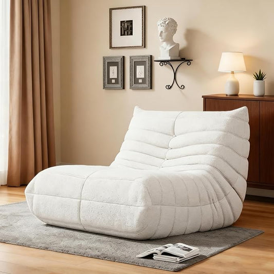 WHGBJA Bean Bag Chair for Adults, Lazy Bean Bag Sofa for Bedroom, Living Room, Reading, Gaming Floor Sofa Chair, Boneless, Comfy