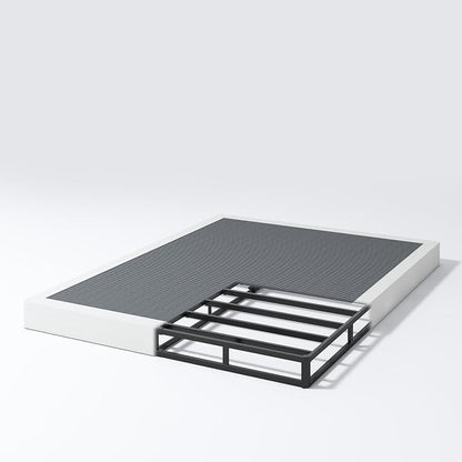 NHODIR Box Spring for King Bed, 7 Inch King Box Spring Only, Strong Metal Frame Mattress Foundation, No Noise, Easy Assembly