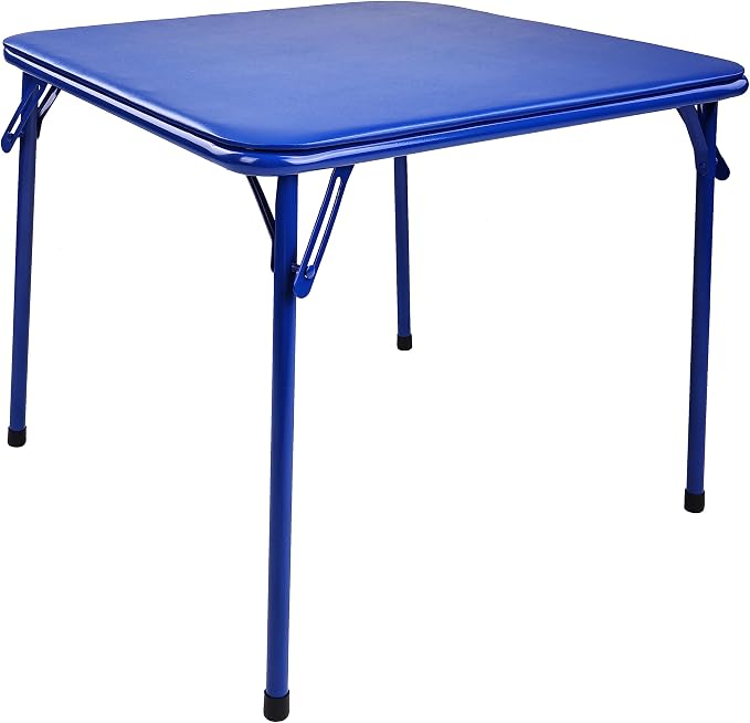 Elevon Kids Folding Table, Portable, with Ultra Soft Padded Cushion, Blue
