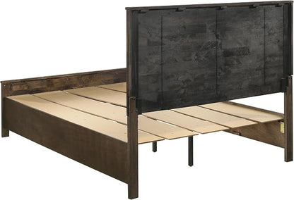 Coaster Home Furnishings Woodmont Farmhouse 5-Piece Bedroom Set Queen Size Storage Panel Bed Frame 54-inch Headboard Rustic Golden Brown 222631Q-S5