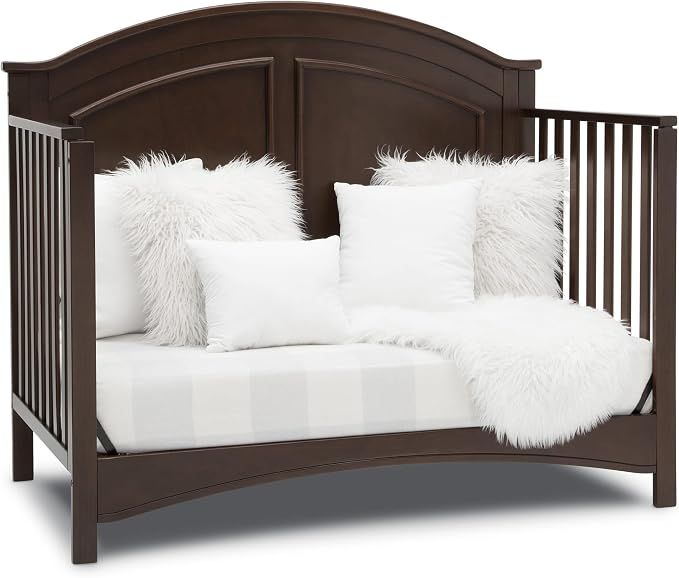 Delta Children Perry 6-in-1 Convertible Crib - Greenguard Gold Certified, Walnut Espresso
