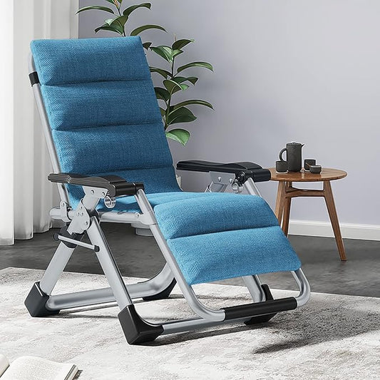 Zero Gravity Chair, Lawn Recliner, Reclining Patio Lounger Chair, Folding Portable Chaise with Detachable Soft Cushion, Cup Holder, Headrest