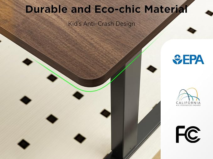 WALKINGDESK 63X55 Inches Reversible L Shaped Standing Desk Height Adjustable with Cup Holder, Electric Corner Computer Desk, Sit Stand up Home Office Desk, Ergonomic Gaming Desk, Black Walnut