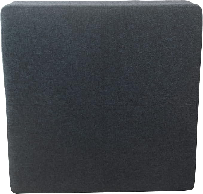 HomePop 32" Square Storage Ottoman - Textured Navy