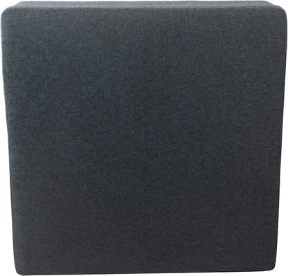 HomePop 32" Square Storage Ottoman - Textured Navy