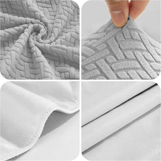 YISUN Stool Covers Rectangle - 2 Pack Stretch Waterproof Saddle Seat Cover Counter Bar Stools Bar Chairs Covers Kitchen Island Chairs Cushion Protector