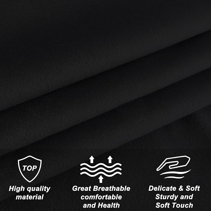 Furpopup Velvet Upholstered Headboard King/Cal King Size Latest Model Wall Mount, Bed Frame Mount, Featuring High-Density Sponge Padding, Luxury Texture Easy Assembly Comfort and Style-Black