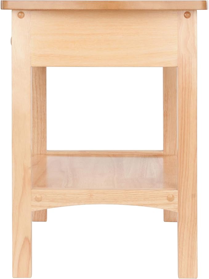 Winsome 82218 Wood Claire Accent Table, Natural 18 inches
