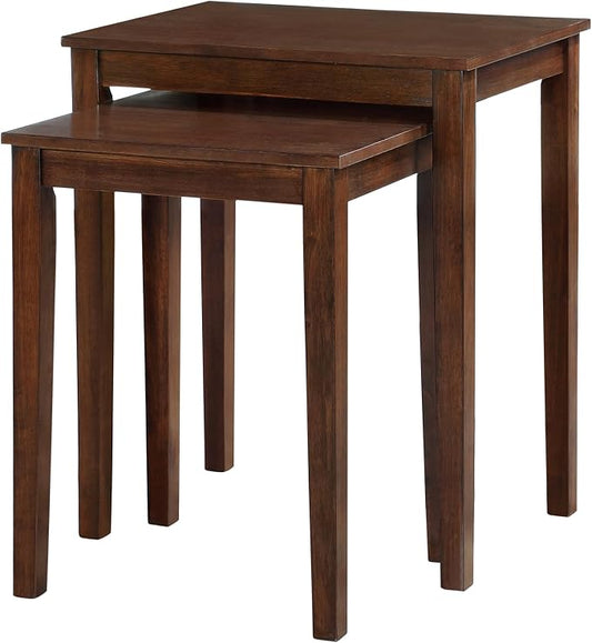 Convenience Concepts American Heritage Nesting End Tables, Espresso