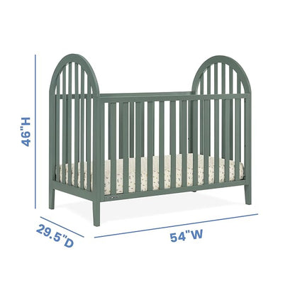 Delta Children Milano 4-in-1 Convertible Crib - Greenguard Gold Certified, Grassy Glen