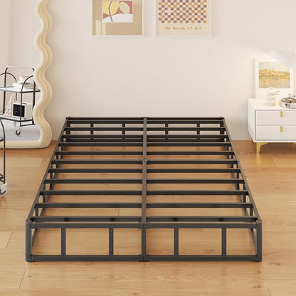 Yicensen 10 Inch Box Spring for Queen Bed High Profile Heavy Duty Metal Queen Box Spring with Fabric Cover, Sturdy Mattress Foundation, Easy Assembly, Noise Free, Black