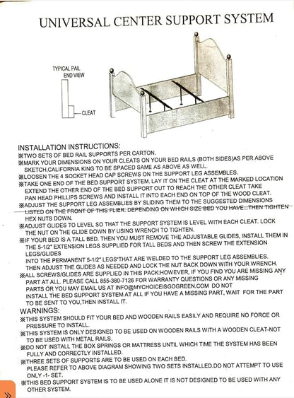 Universal Bed Support | Custom 30 yrs Experience
