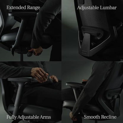 Branch Ergonomic Chair Pro - Mesh Office Chair with 14 Points of Adjustment - Height, Depth & Tilt Adjustable - 5D Armrests - Forward Tilt, Smooth Recline, and Lumbar Support - Ivory Boucle