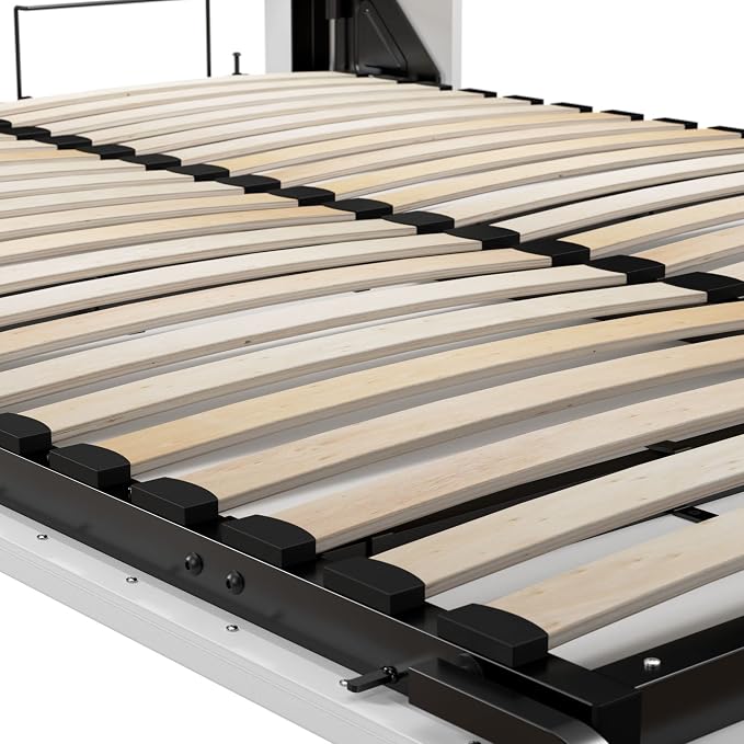 BESTAR Pur Murphy, Space-Saving Wall Bed for Multipurpose Room, Queen, White