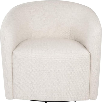 HomePop 360° Swivel Barrel Accent Chair - Putty Woven Fabric