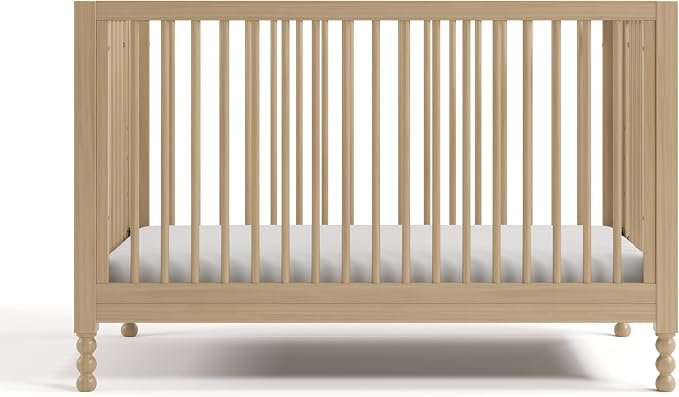 Storkcraft Rio 5-in-1 Convertible Crib and Toddler Guardrail – GREENGUARD Gold Certified, Toddler Bed Conversion Kit Included, Fits Baby Crib Mattress, Converts to Full Bed (Driftwood)