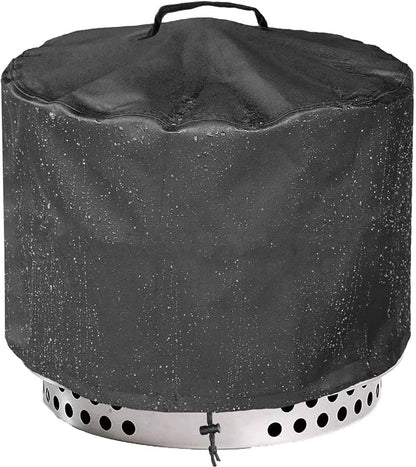 WICKTICK 28 Inch Round Fire Pit Cover for Solo Stove Yukon 2.0, 600D Heavy Duty Waterproof Firepit Accessories for Outdoor Camping, All-Weather Resistant