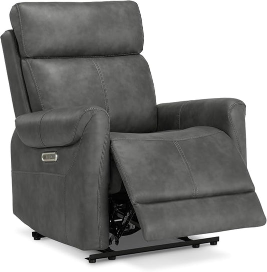KISLOT Leather Recliner Chair for Adults Wall Hugger RV Recliner with USB Charging Ports Electric Power Reclining Sofa for Living Room Home Theater Seating Bedroom