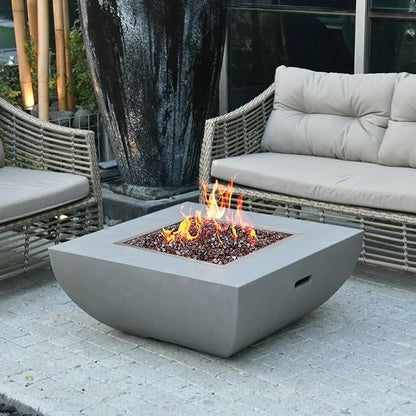 onlyfire Stainless Steel Square Fire Pit Flat Pan with Burner Ring Assembly, 24-Inch