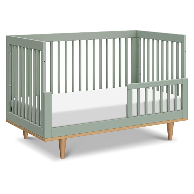 Davinci Marley 3-in-1 Convertible Baby Crib, Light Sage | GREENGUARD Gold Certified, FSC Certified, Converts to Toddler Bed & Daybed, 4 Adjustable Mattress Heights - Easy Assembly
