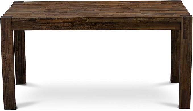 East West Furniture CN6-07-T Celina Dining Room Table - Rectangle Rustic Farmhouse Table , 36x60 Inch, Jacobean