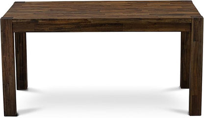 East West Furniture CN6-07-T Celina Dining Room Table - Rectangle Rustic Farmhouse Table , 36x60 Inch, Jacobean