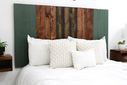 Barn Walls Forest Path Mix Headboard Twin Size, Hanger Style, Handcrafted. Mounts on Wall. Easy Installation