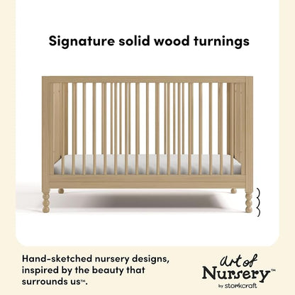 Storkcraft Rio 5-in-1 Convertible Crib and Toddler Guardrail – GREENGUARD Gold Certified, Toddler Bed Conversion Kit Included, Fits Baby Crib Mattress, Converts to Full Bed (Driftwood)