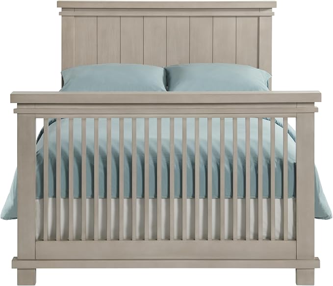 Soho Baby Hampton Crib to Full-Size Bed Conversion Kit, Smooth Stone Wash, GreenGuard Gold Certified