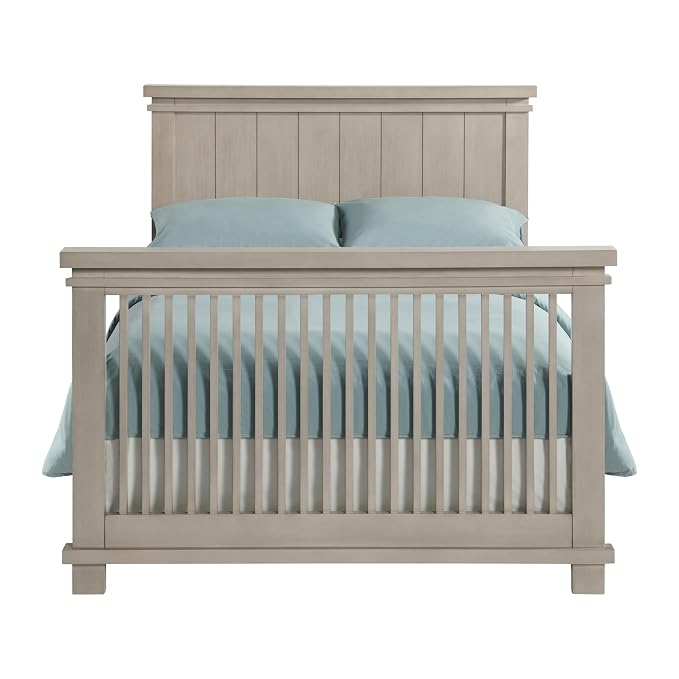 Soho Baby Chandler Crib to Full-Size Bed Conversion Kit, Stone Wash, GreenGuard Gold Certified