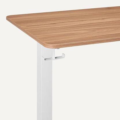 Amazon Basics Electric Standing Desk, Height Adjustable Home Office Desk with Quiet Motor and Multiple Presets, White/Oak Effect
