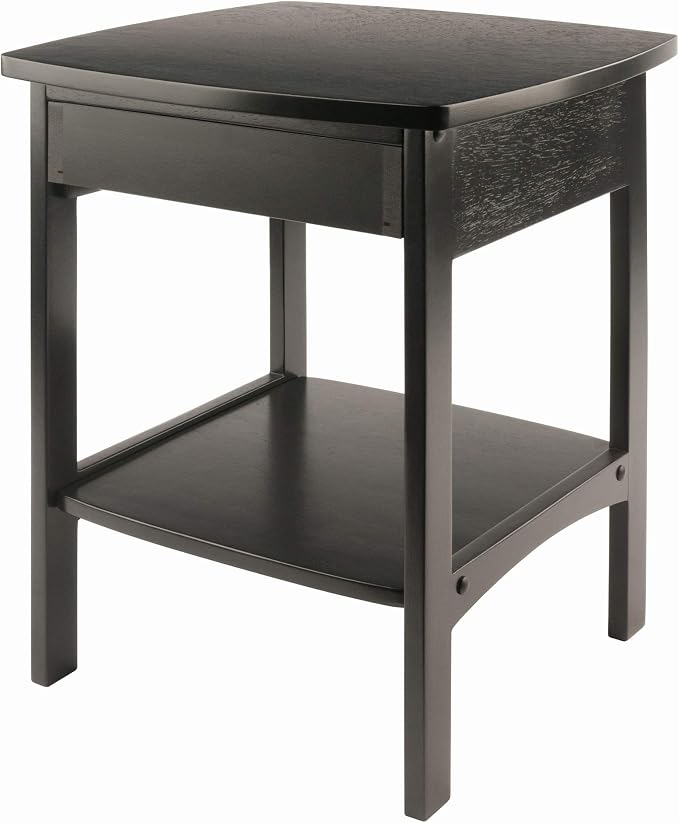 Winsome Wood Claire Accent Table, Black