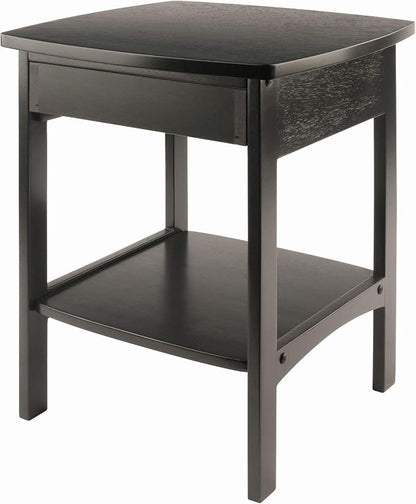 Winsome Wood Claire Accent Table, Black