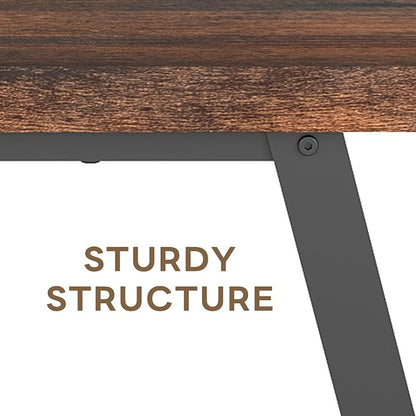 43" Farmhouse Entryway&End of Bed Wood Bench,Rustic Brown&Black | Skandiquip 43"47" Wood Farmhouse Entryway Bench, Mid Century Rustic End of Bed Bench for Mudroom, Living Room & Kitchen