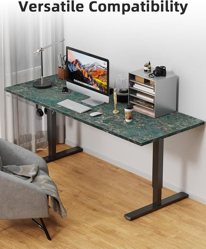 Universal 48 x 24 One-Piece Solid Wood Table Top, 1" Thick Desktop for Stand Up Height Adjustable Desk Frames, Home Office Tabletop, Countertop DIY