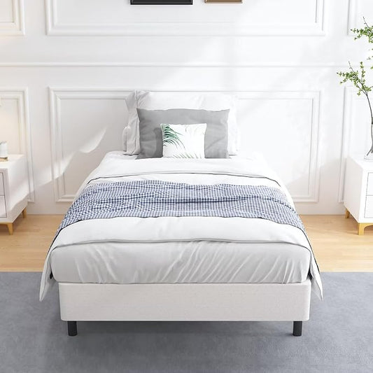 ALDRICH Low Profile Box Spring Twin Size,3 Inch Heavy Duty Metal Box Spring for Twin Bed,Mattress Foundation Non-Slip/No Noise/Easy Assembly (Twin)