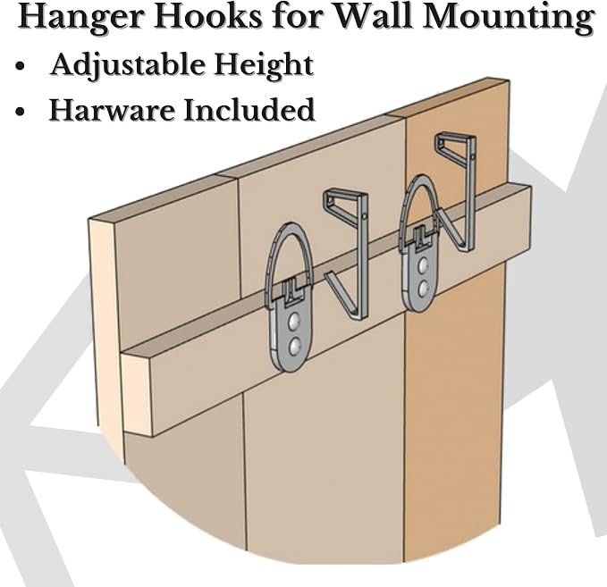Barn Walls Forest Path Mix Headboard California King Size, Hanger Style, Handcrafted. Mounts on Wall. Easy Installation