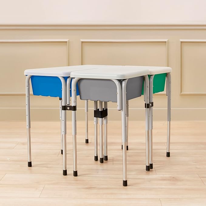Back2School Express Adjustable Quad Sensory Tables with Lids, Children's Furniture, Contemporary