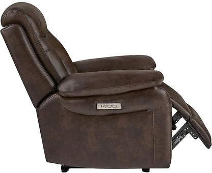 KISLOT Power Recliner Chair Set of 2, Wall Hugger Recliner with Adjustable Headrest and Footrest Dual Motor Electric Faux Leather Reclining Sofa with USB/Type-C Charging for RV Living Room Bedroom