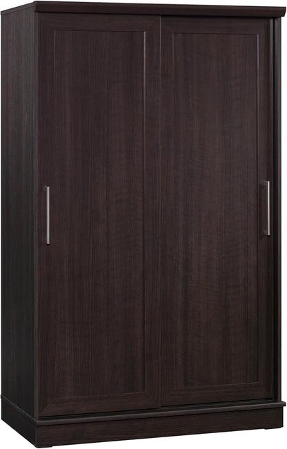 Sauder Homeplus Wardrobe Cabinet with Sliding Doors, Dakota Oak Finish