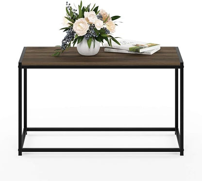 FURINNO Camnus Modern Living Coffee Table, Columbia Walnut