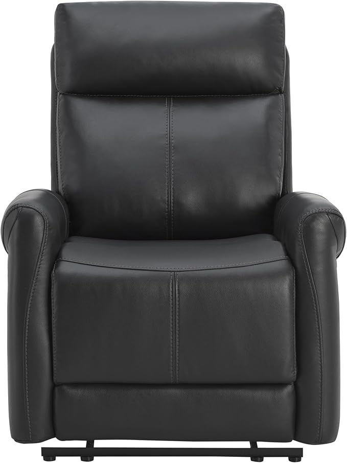 KISLOT Leather Recliner Chair for Adults Wall Hugger RV Recliner with USB Charging Ports Electric Power Reclining Sofa for Living Room Home Theater Seating Bedroom
