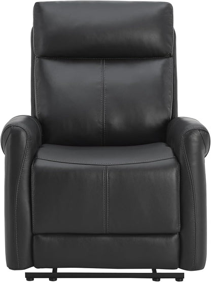 KISLOT Leather Recliner Chair for Adults Wall Hugger RV Recliner with USB Charging Ports Electric Power Reclining Sofa for Living Room Home Theater Seating Bedroom
